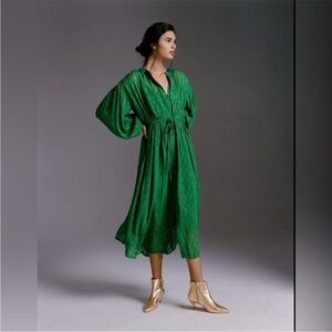 Anthropologie Allene Shimmer Maxi Dress- Medium